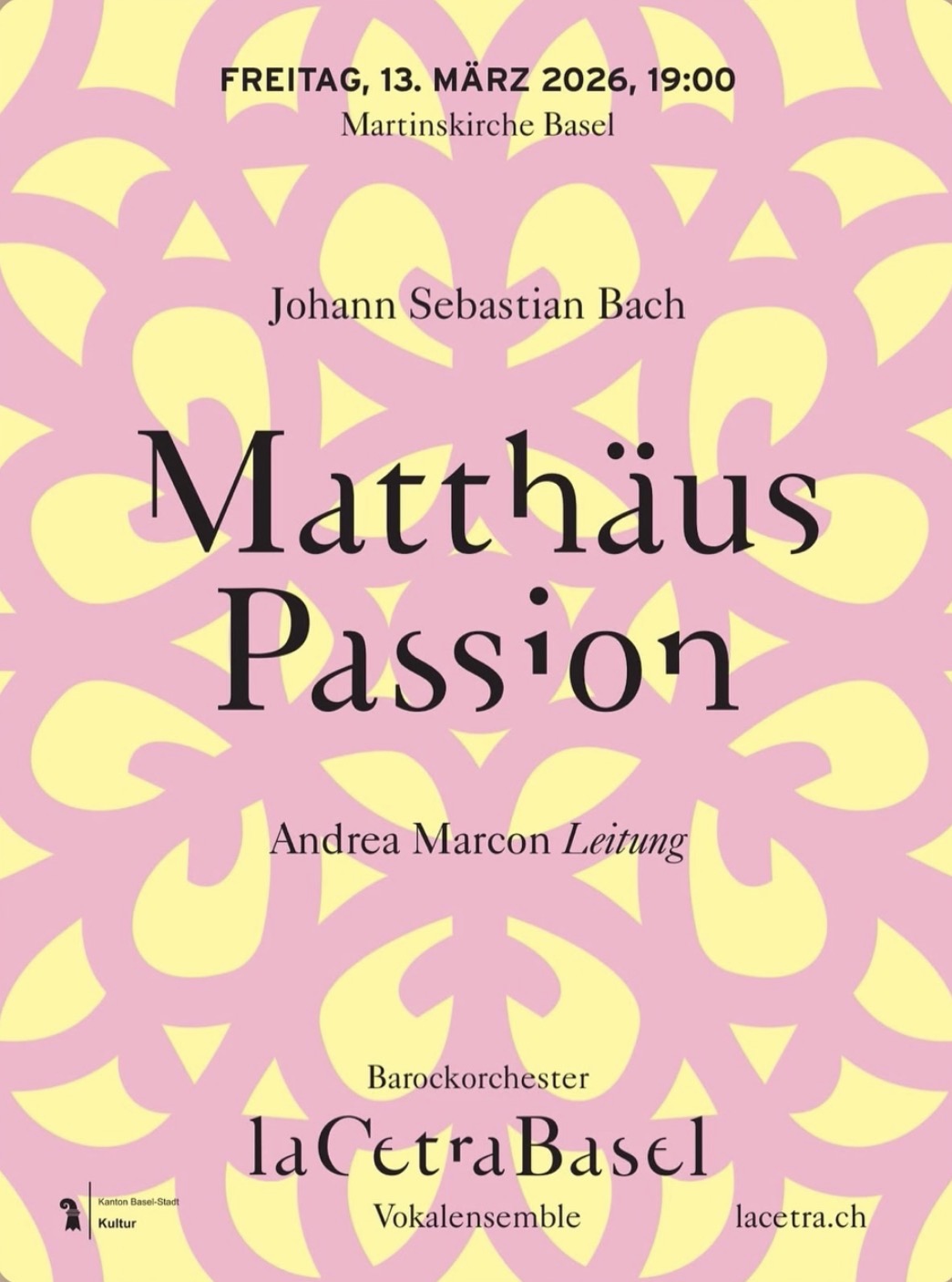 Matthäus Passion poster